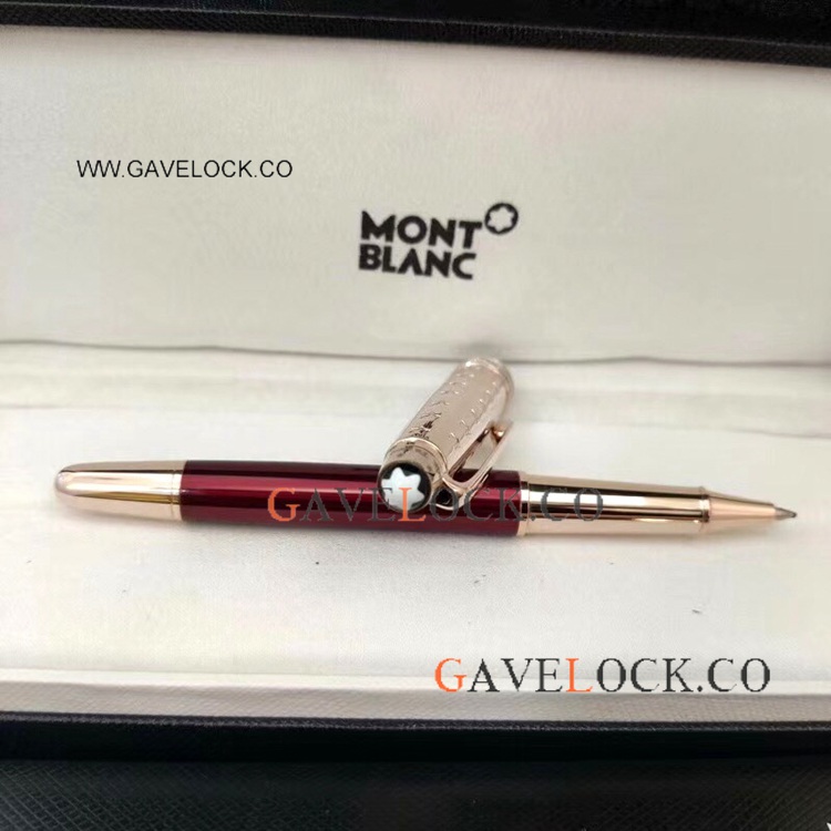 New Montblanc Le Petit Prince Rose Gold&Red Rollerball Pen
